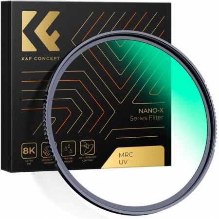 K&F Concept 127mm Nano-X B270 MCUV Filter, HD, Waterproof, Anti Scratch, Green Coated KF01.2085